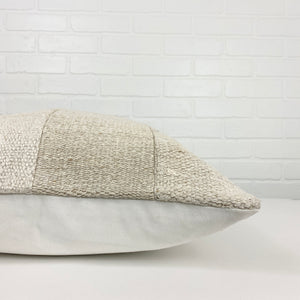 Patchwork Embroidery Hemp Pillow - H+E Goods Company