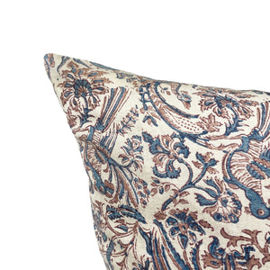 Floral Organic Linen Pillow - H+E Goods Company