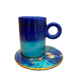 Coffee Mug with Sea Saucer - H+E Goods Company
