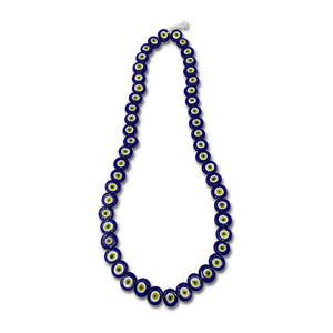 Handcrafted Evil Eye Glass Beads - Sapphire/Yellow - H+E Goods Company