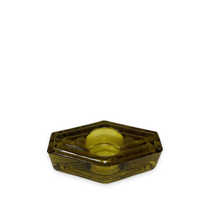 Infinite Hexagon Tea Light Holder - Amber - H+E Goods Company