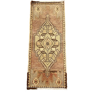 Front view of Kaila Vintage Wool Rug on white background - H+E Goods Company