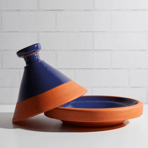 Moroccan Cooking Tagine for Two - Blue - H+E Goods Company