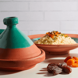 Moroccan Cooking Tagine for Two - Teal - H+E Goods Company