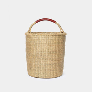 Front view of the size large hamper basket - H+E Goods Company