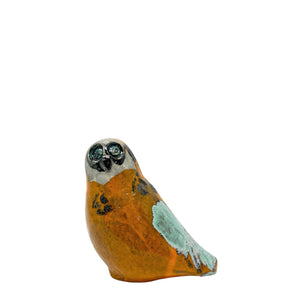Owl Ceramic Sculpture - Teal Eyes - H+E Goods Company