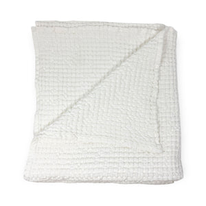 Kaunas Waffle Linen Towel - White - H+E Goods Company