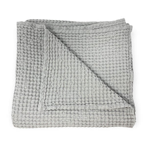 Kaunas Waffle Linen Towel - Grey - H+E Goods Company