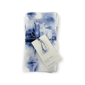Tie Dye Linen Napkins - Set of 2 - H+E Goods Company