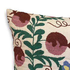 Evren Suzani Embroidered Pillow - H+E Goods Company