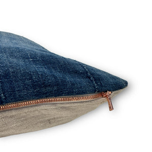 Indigo Vintage Mud Cloth Pillow - H+E Goods Company