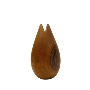 Teak Wood Vase - Small - H+E Goods Company