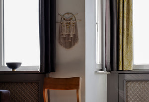 Owl Cream Wall Hanging - H+E Goods Company