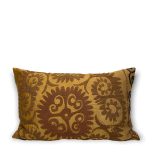 Front view of Rovena Suzani Embroidered Pillow on white background - H+E Goods Company
