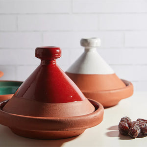 Moroccan Cooking Tagine for Two - White - H+E Goods Company