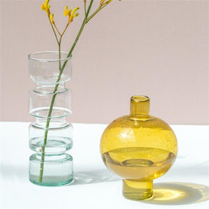 Corin Recycled Glass Round Vase - H+E Goods Company