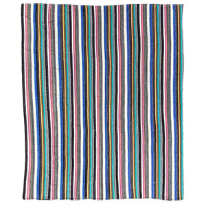 Striped Cotton Kilim Rug - H+E Goods Company
