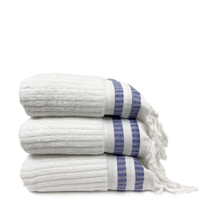Blue Striped Towels - H+E Goods Company