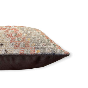 Side view of Visya Kilim Pillow on white background - H+E Goods Company