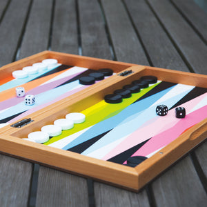 Colorful Backgammon Set - H+E Goods Company