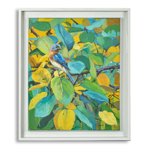 Eastern Bluebird - Acrylic on Canvas, 2017 - H+E Goods Company