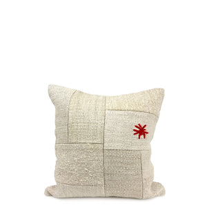 Fragaria Patchwork Hemp Pillow - H+E Goods Company