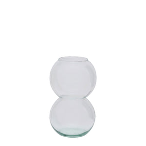 Lesna Recycled Glass Round Vase - Clear - H+E Goods Company