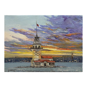 Maiden's Tower in the Evening - Oil on Canvas - H+E Goods Company