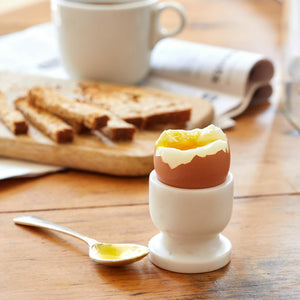 WHITE MARBLE EGG CUP - H+E Goods Company