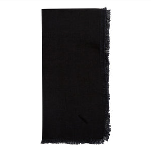 Solid Linen Napkin, Set of 4, Faded Black - H+E Goods Company