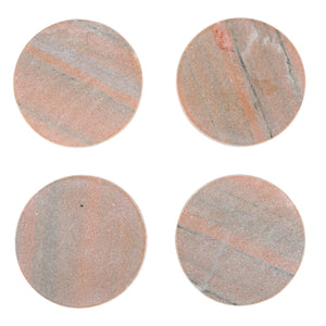 Marble Pink Coasters, Set of 4 - H+E Goods Company