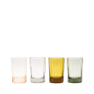 Set of 2 Reed Water Glass - Smokey Green - H+E Goods Company