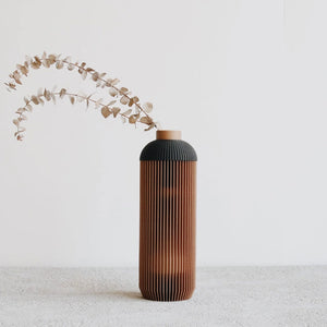 Troyes Vase - Natural / Black - H+E Goods Company