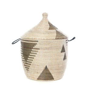 Black and White Tribal Design Basket - H+E Goods Company