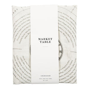 MARKET TABLE PURE LINEN TEA TOWEL - H+E Goods Company