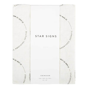 STAR SIGNS PURE LINEN TEA TOWEL - H+E Goods Company