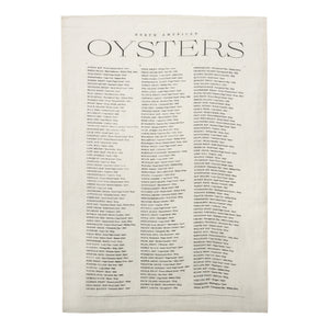 NORTH AMERICAN OYSTERS PURE LINEN TEA TOWEL - H+E Goods Company