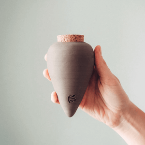 self watering terracotta planter Terracotta Self-Watering Pot – H+E Goods Company