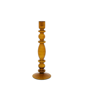 Umber Glass Candle Holder - H+E Goods Company